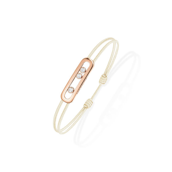 Care(s) Rose Gold and Diamond Cord Bracelet